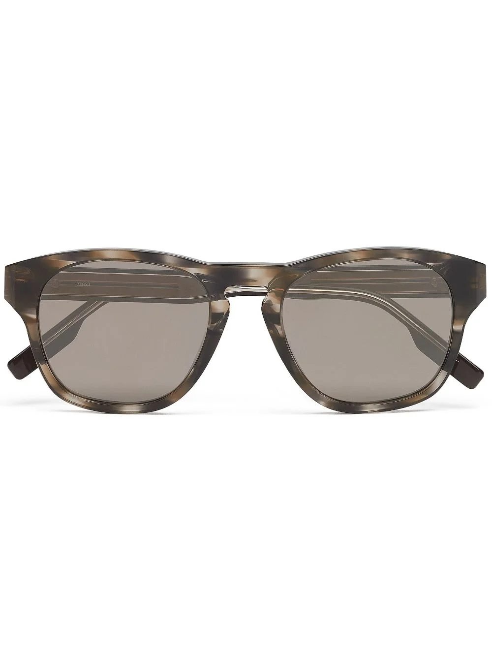tortoiseshell round-frame sunglasses - 1