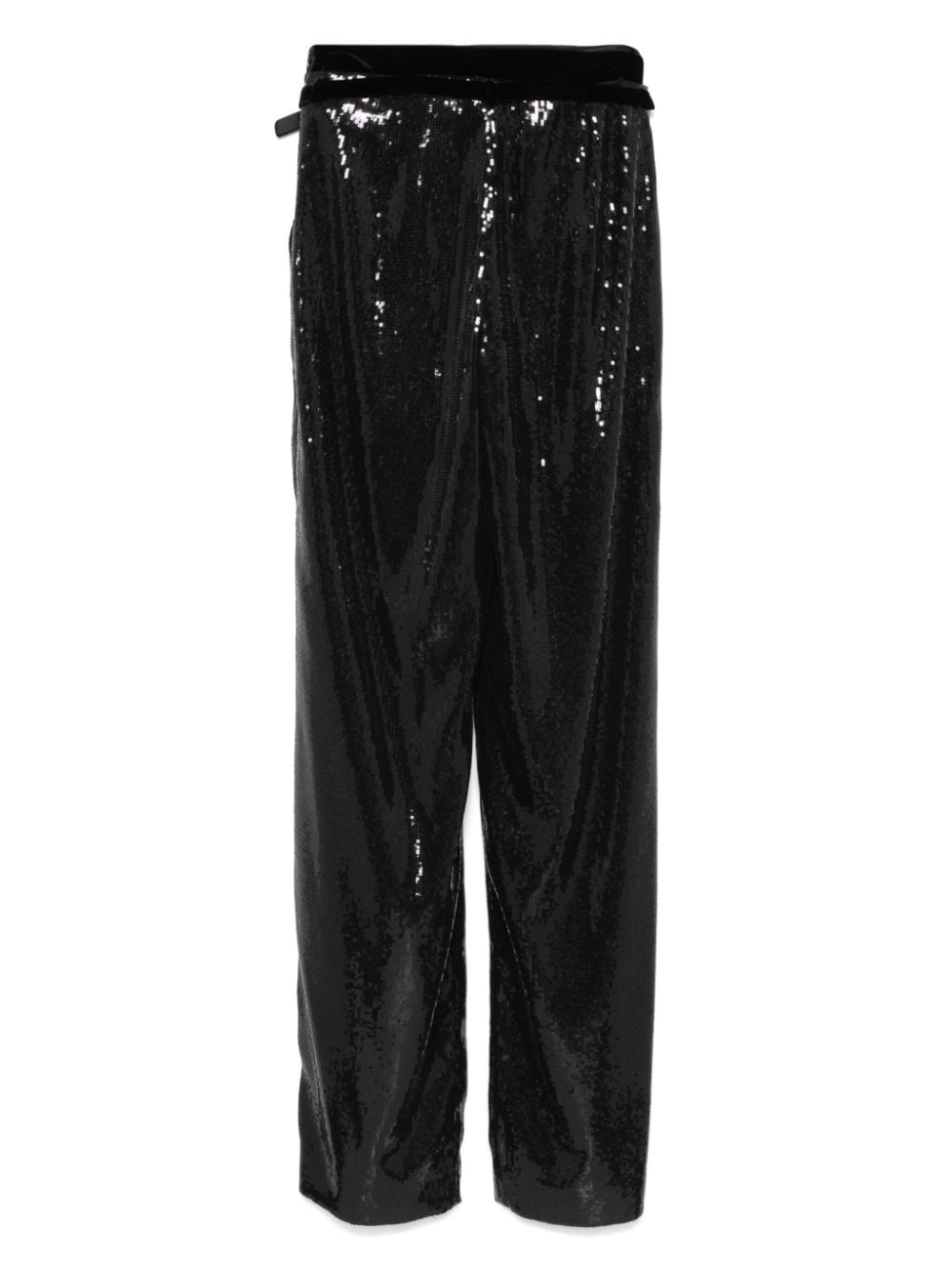 sequin-embellished trousers - 2