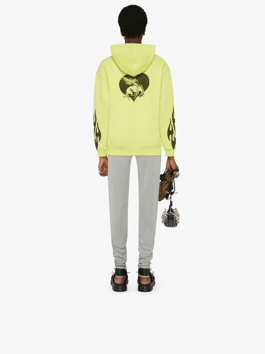 FLAMES PRINTED HOODIE - 4