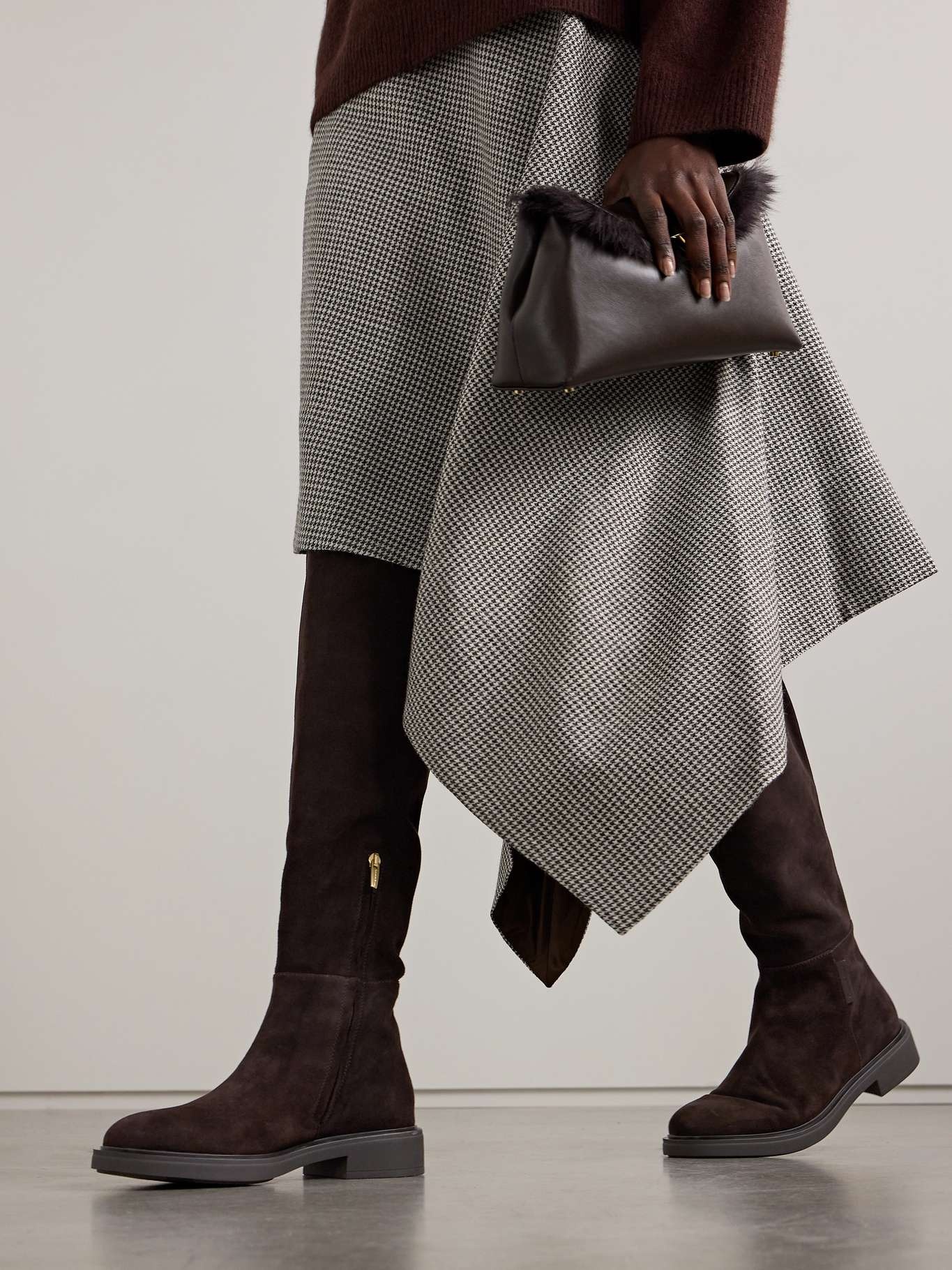 Suede over-the-knee boots - 2