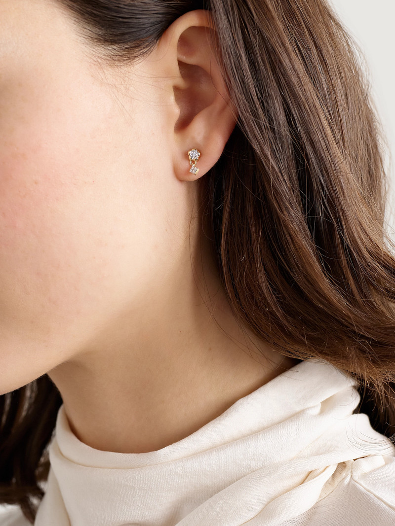 STONE AND STRAND Richie 10-karat Gold Diamond Earrings outlook