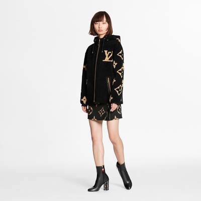 Louis Vuitton Macro Monogram Flower Shearling Jacket  outlook