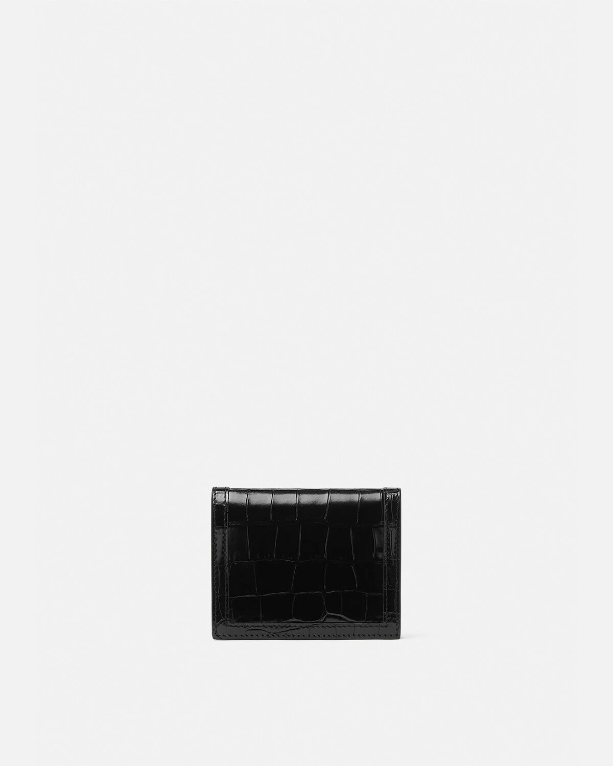 Croc-Effect Greca Goddess Wallet - 3