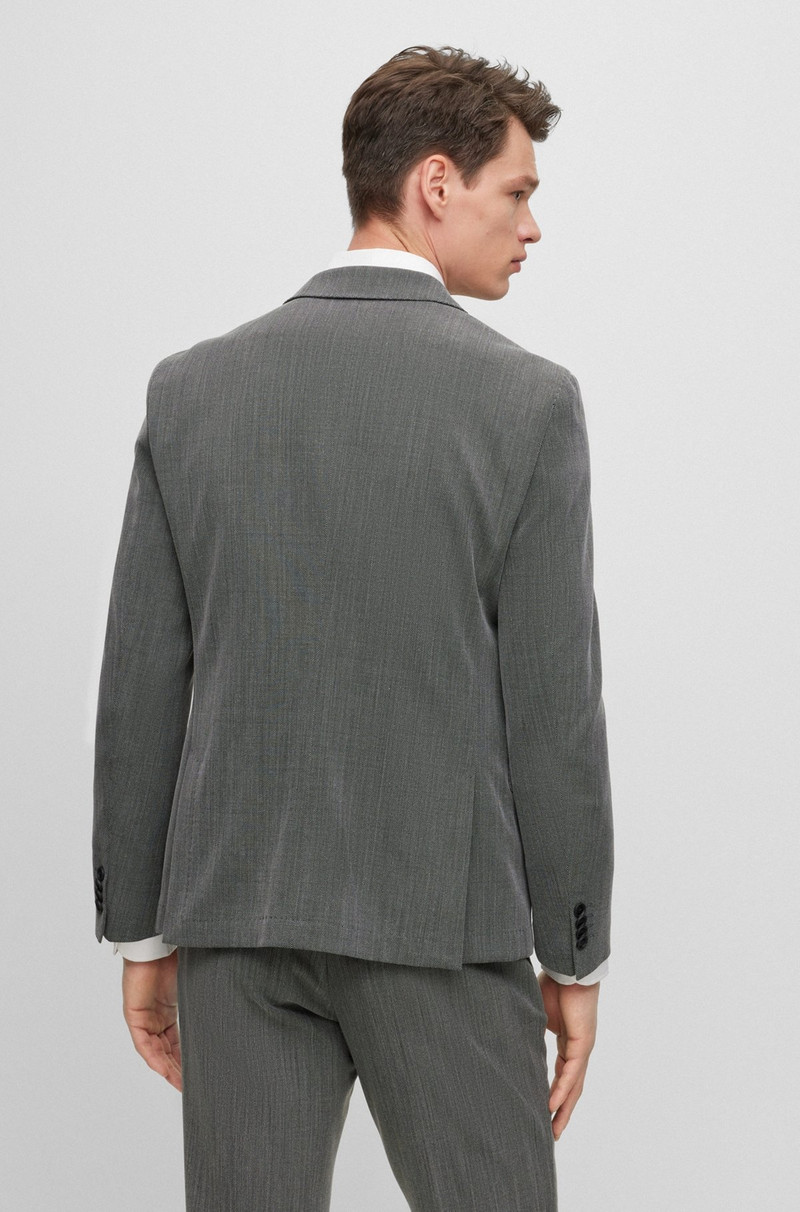 BOSS SLIM-FIT SUIT IN MICRO-PATTERNED PERFORMANCE-STRETCH CLOTH outlook