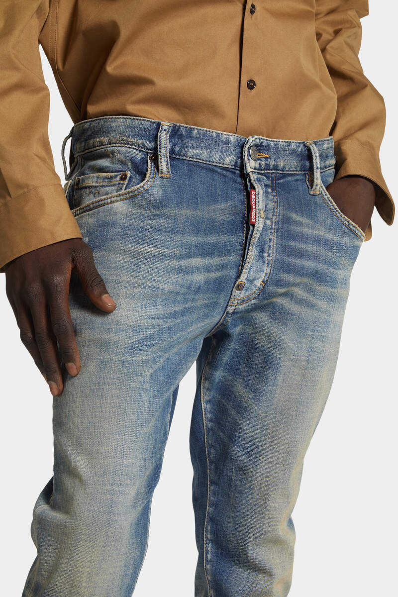MEDIUM SANDY WASH SKATER JEANS - 5