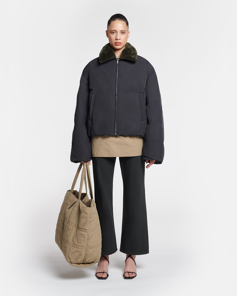Nanushka Faux Fur and Tech Nylon Jacket outlook