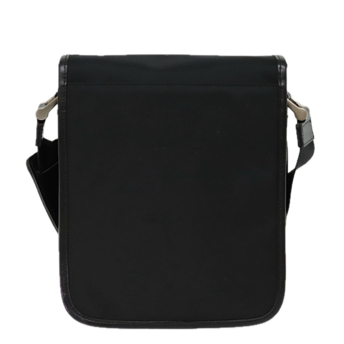 Burberry Shoulder Bag Nylon Leather Black Beige Silver - 3
