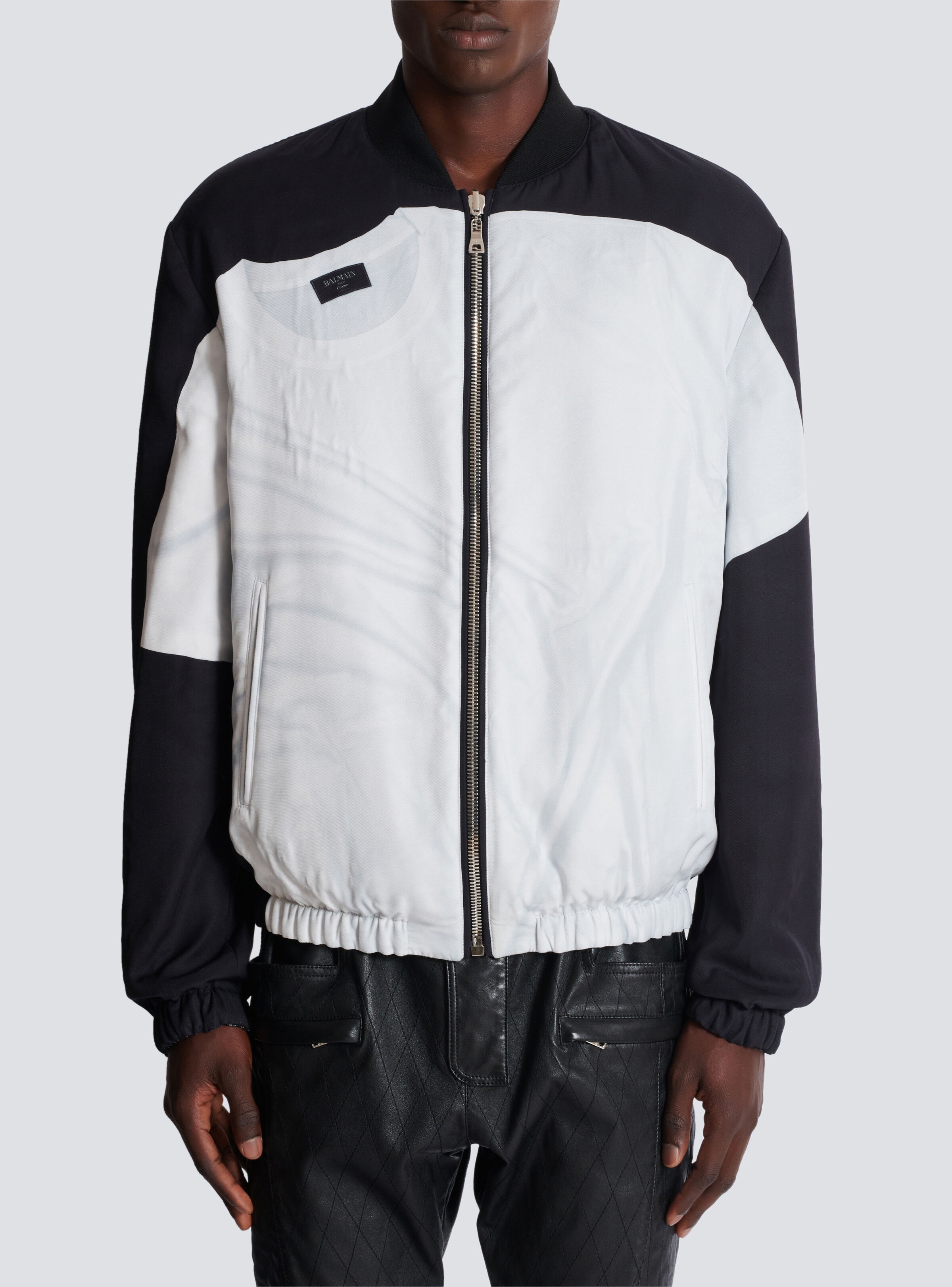 Bomber jacket with T-shirt print - 5