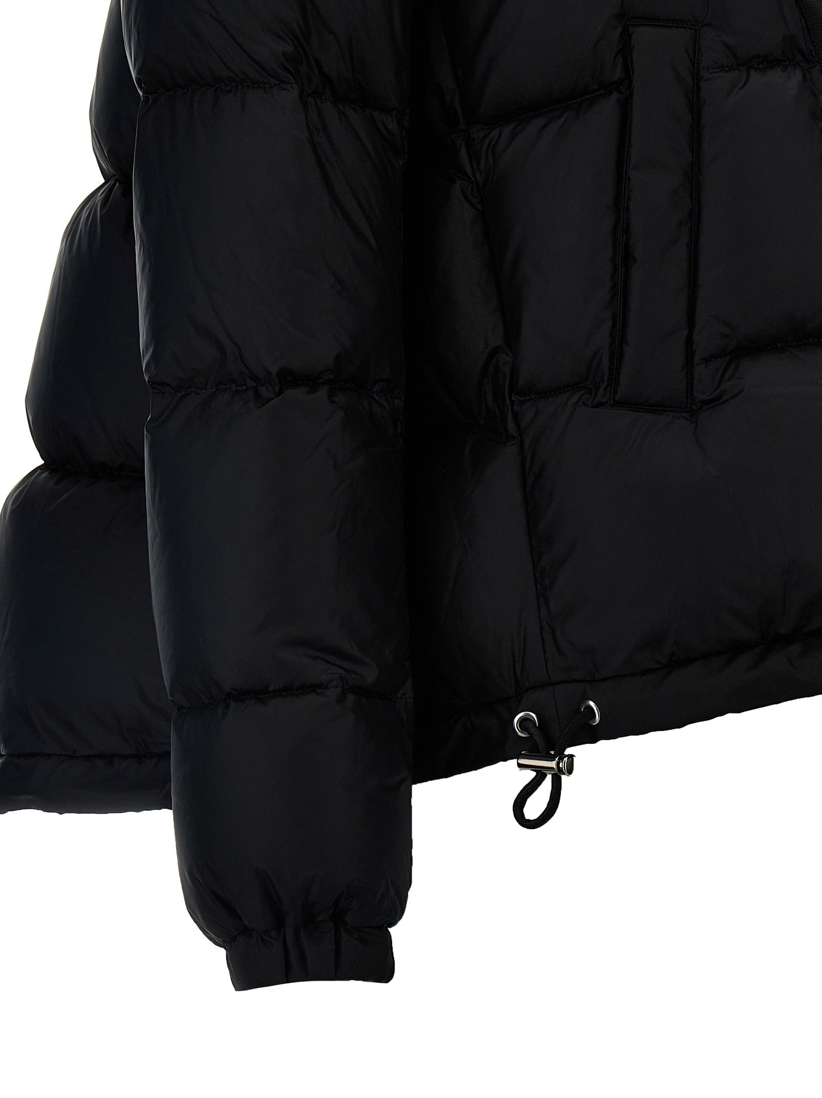 Flared Padded Down Jacket Casual Jackets, Parka Black - 4