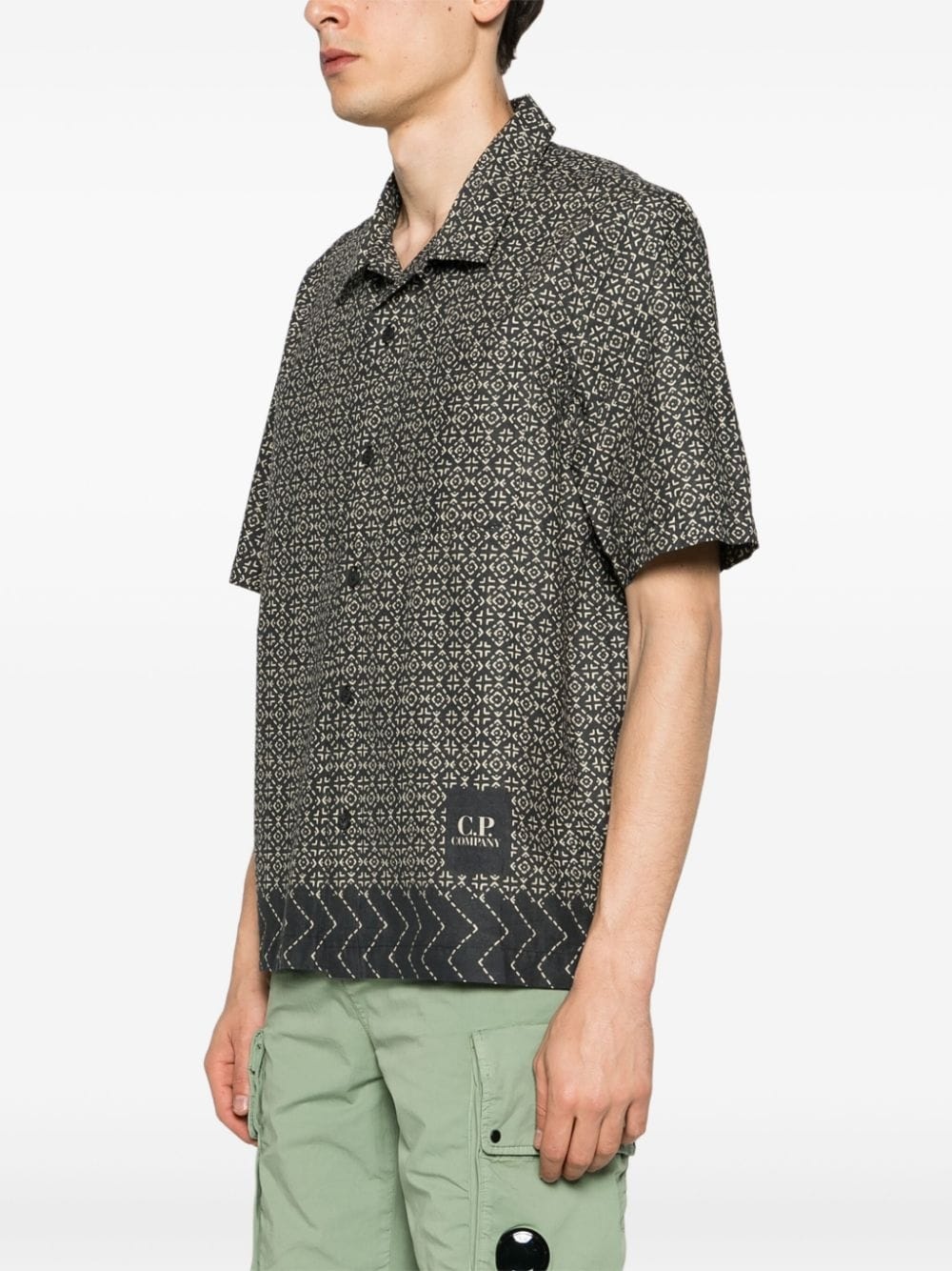 baja-print cotton shirt - 3