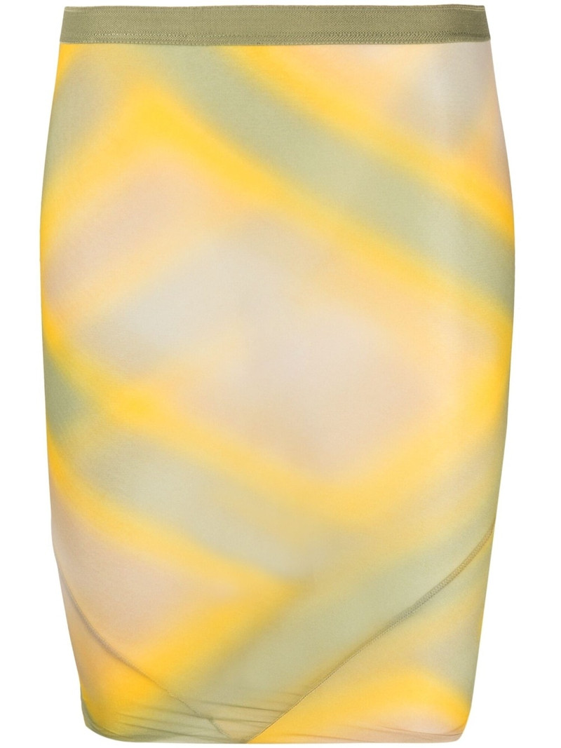 high-waisted graphic-print skirt 1