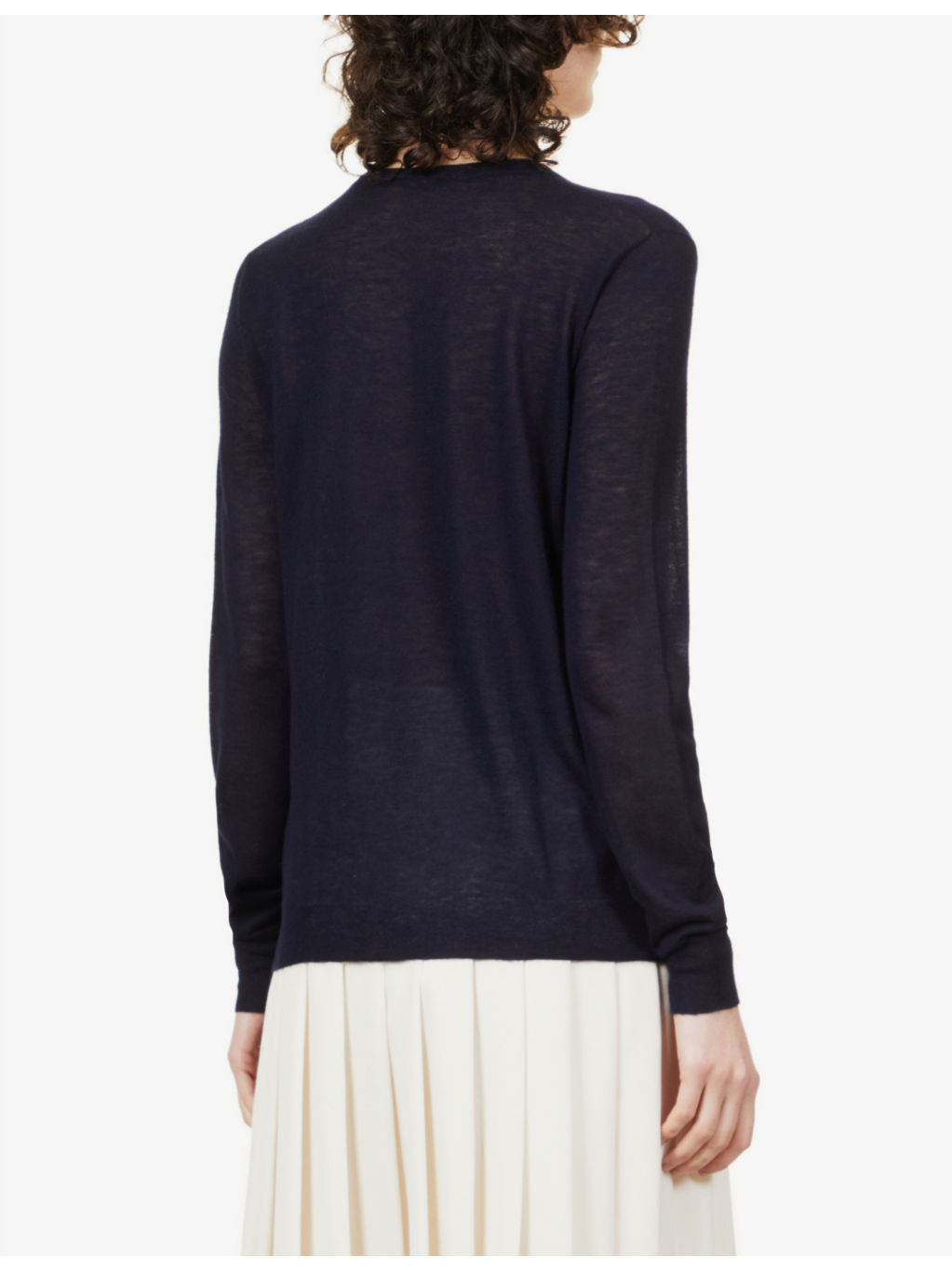 Cashair V-neck cashmere-knit jumper - 4