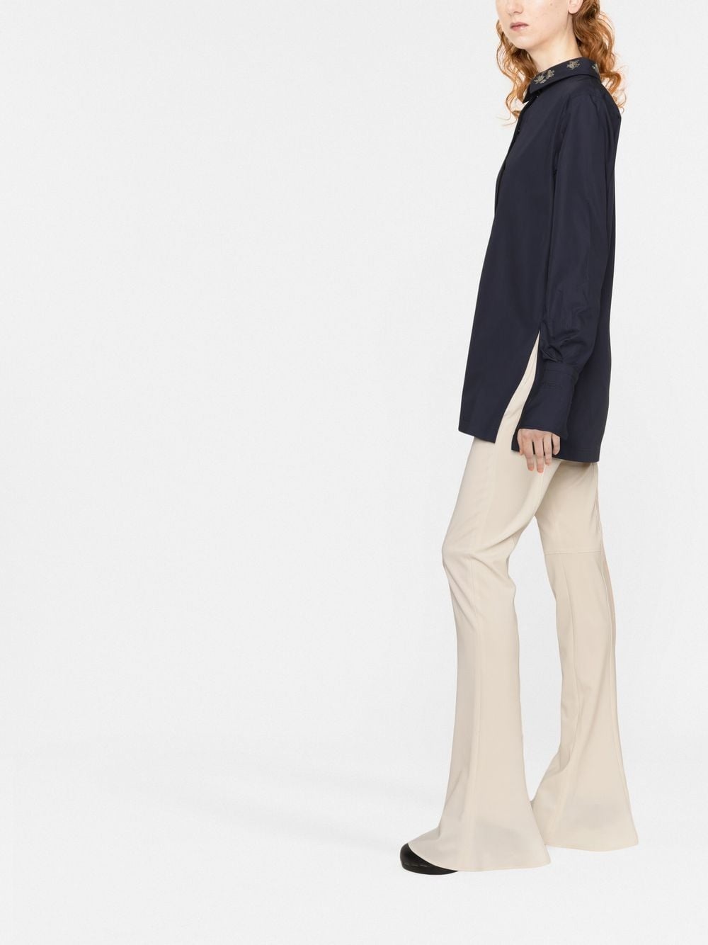 embroidered long-sleeve shirt - 4