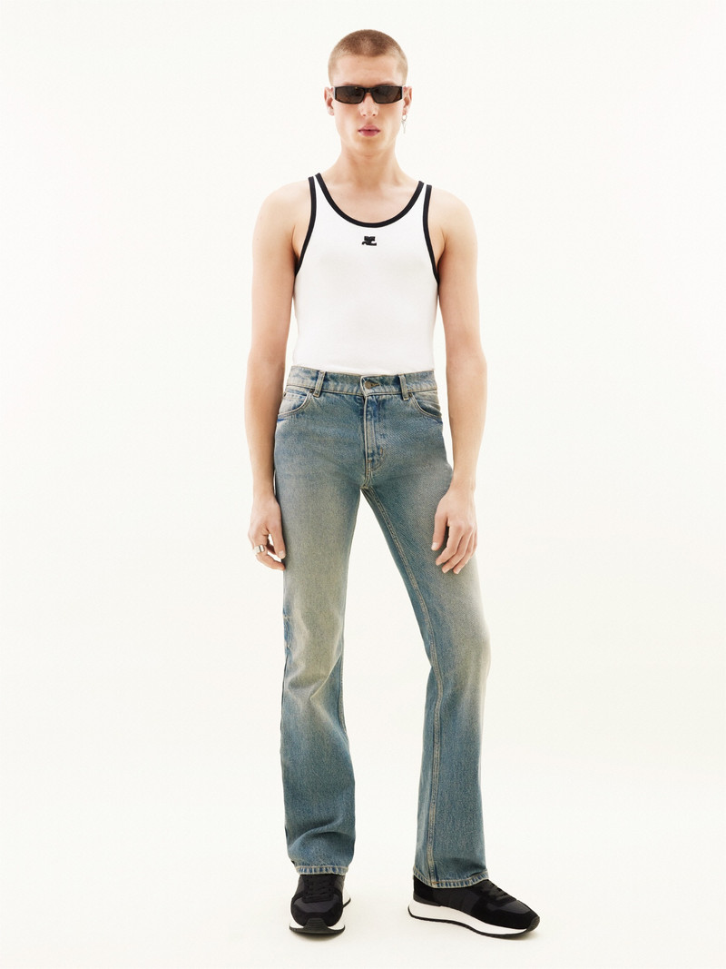 courrèges DENIM BOOTCUT TROUSERS outlook