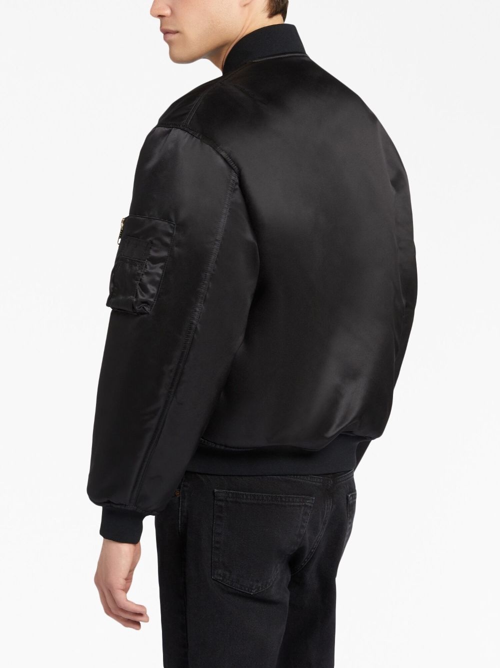 logo-embroidered lightweight bomber jacket - 4