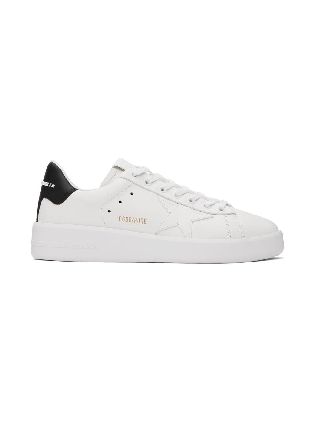 White & Black Purestar Bio-Based Sneakers - 1