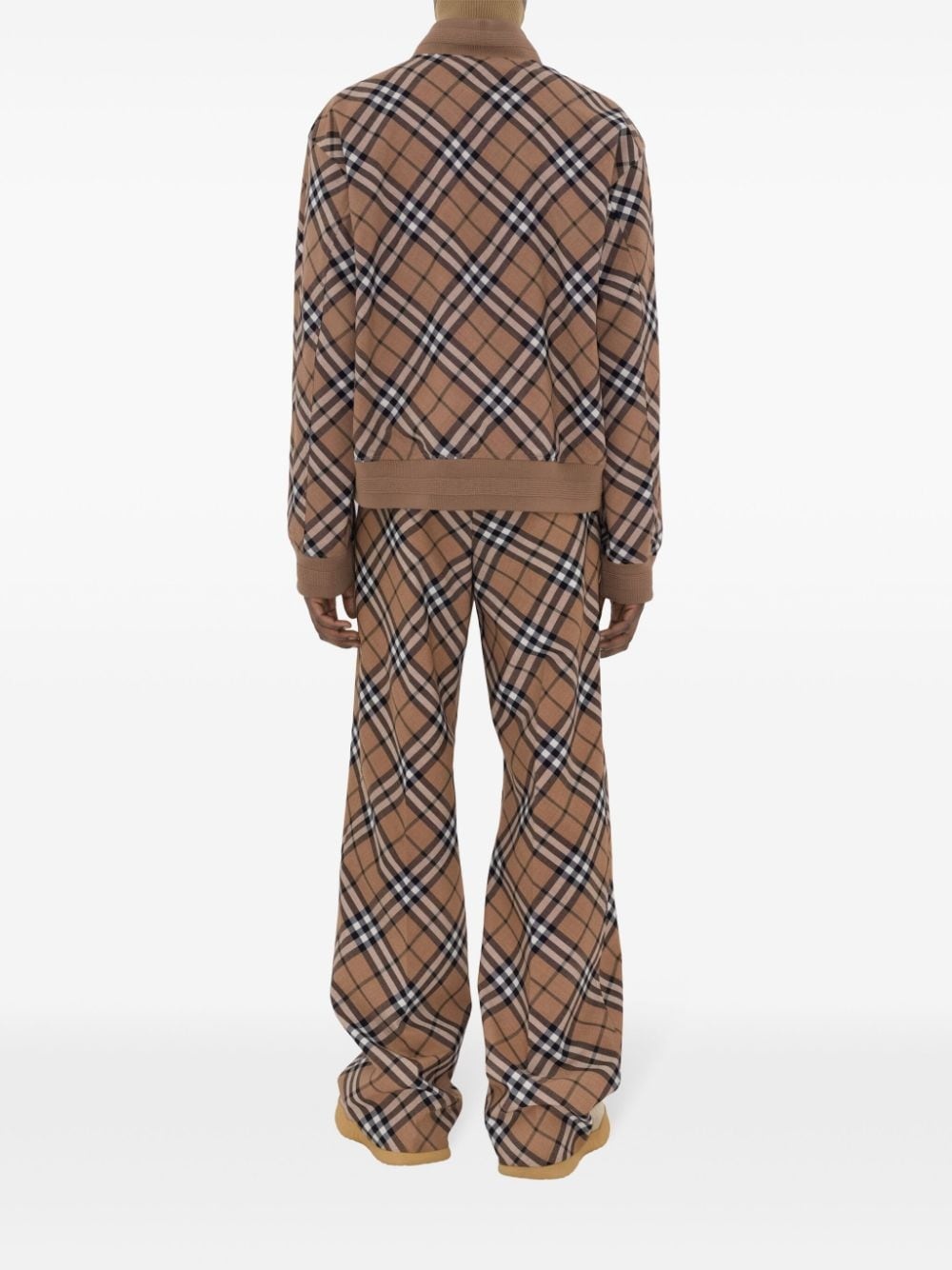 Vintage Check zip-up bomber jacket - 4
