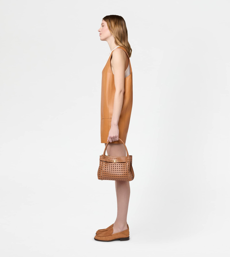 HAND BAG IN LEATHER MINI - BROWN 8