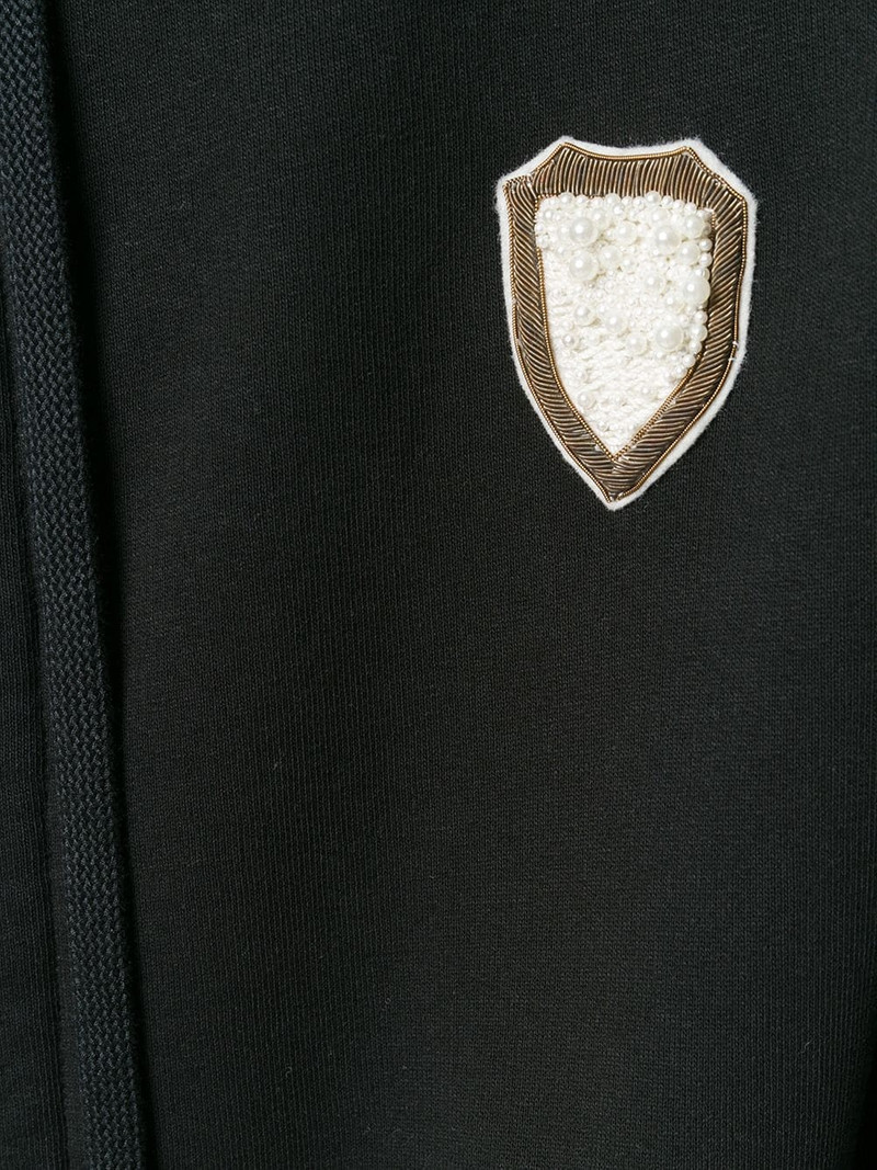 긴 embroidered 후드 5