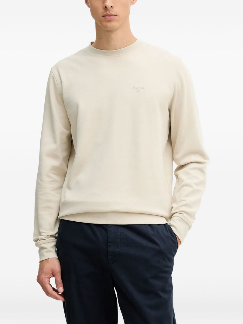 logo-embroidered sweatshirt 1