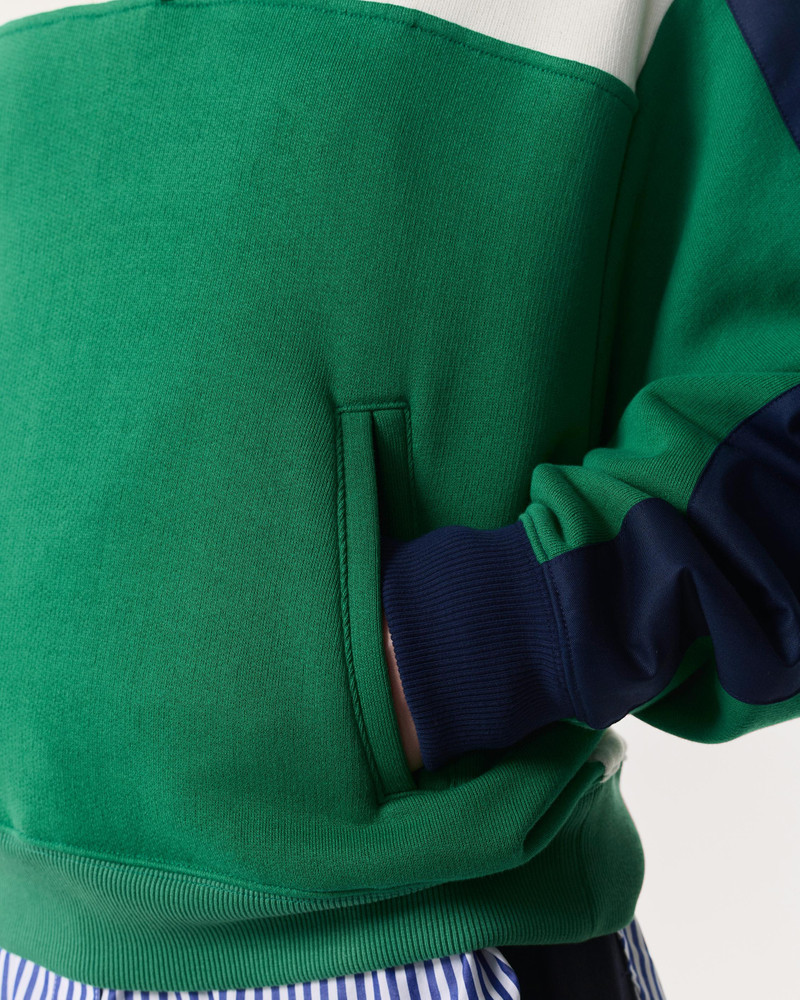 rag & bone Color-Blocked Vintage Terry Half-Zip Sweatshirt outlook