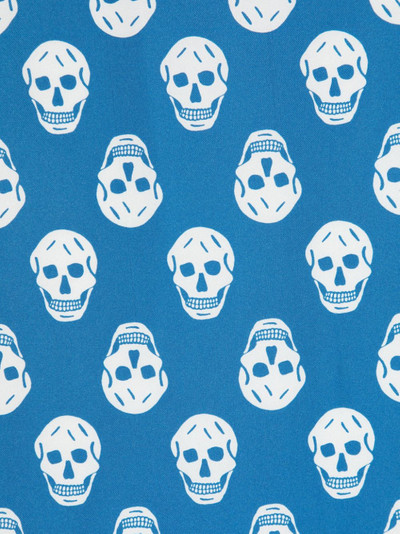Alexander McQueen skull-print square-shaped silk scarf outlook