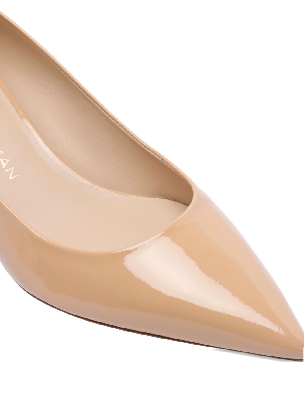 50mm leather heeled pumps - 4