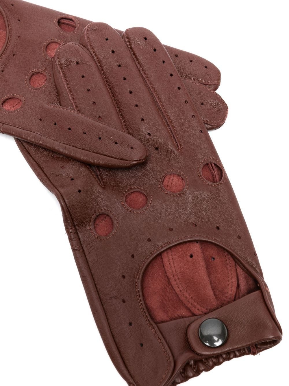 perforated driving gloves - 2