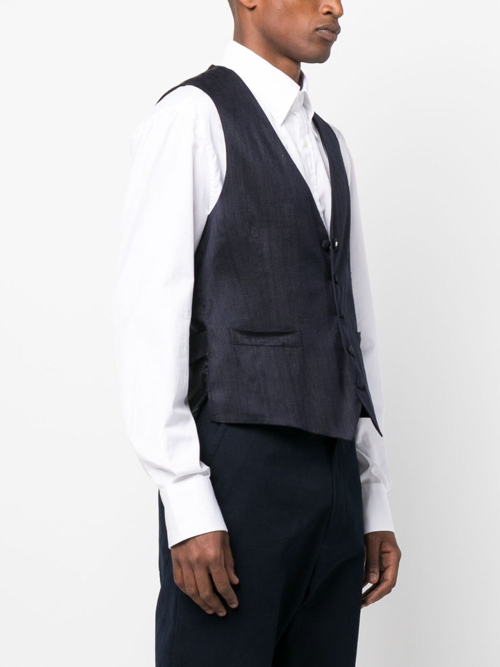 logo-patch waistcoat - 3