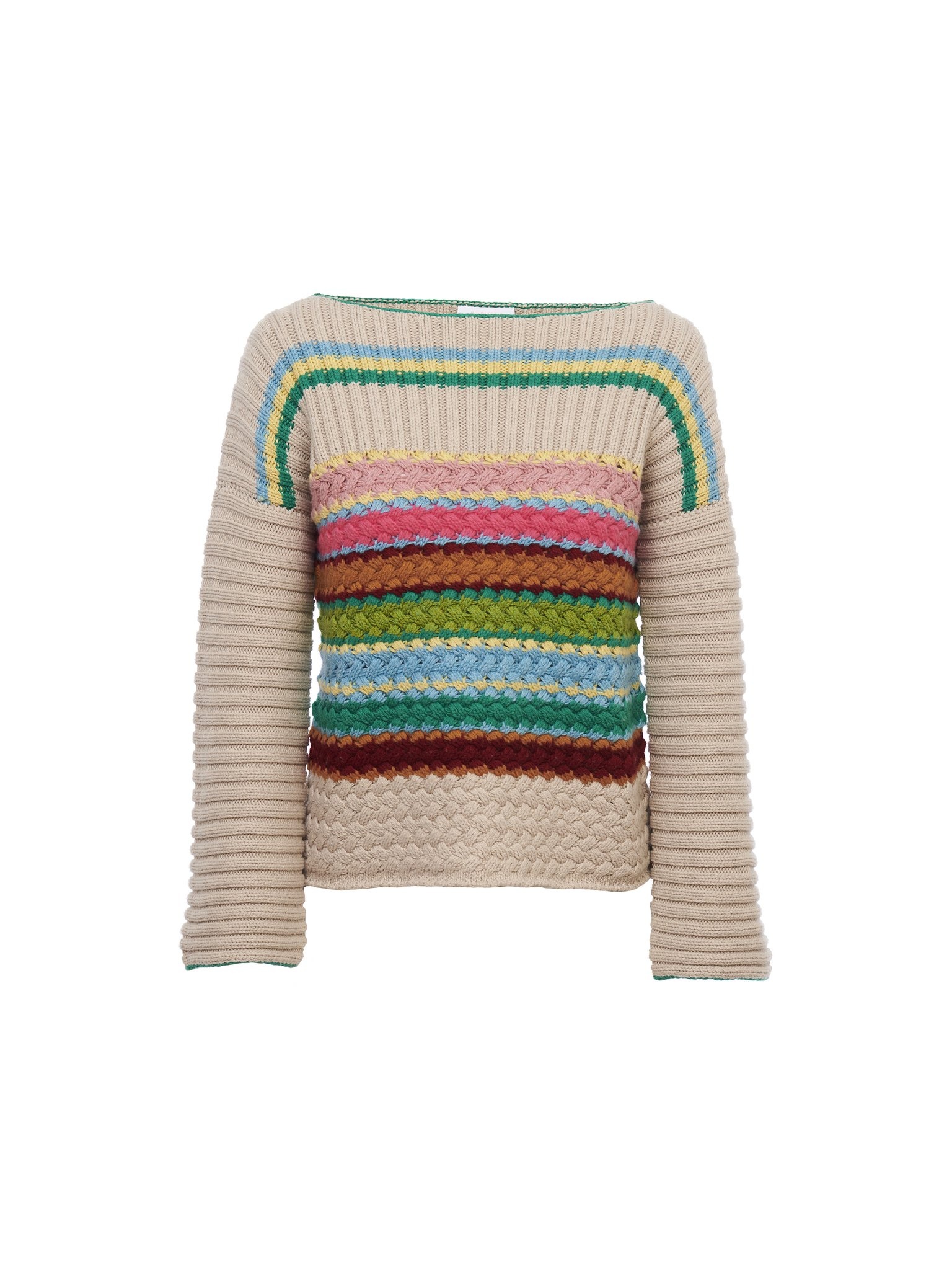 MULTICOLOR STRIPED SWEATER - 1