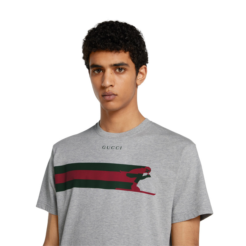 Cotton jersey T-shirt with print 5