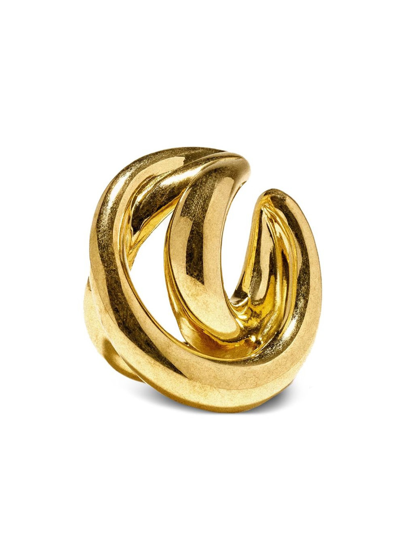 Triptych triple-ring ear cuff 1