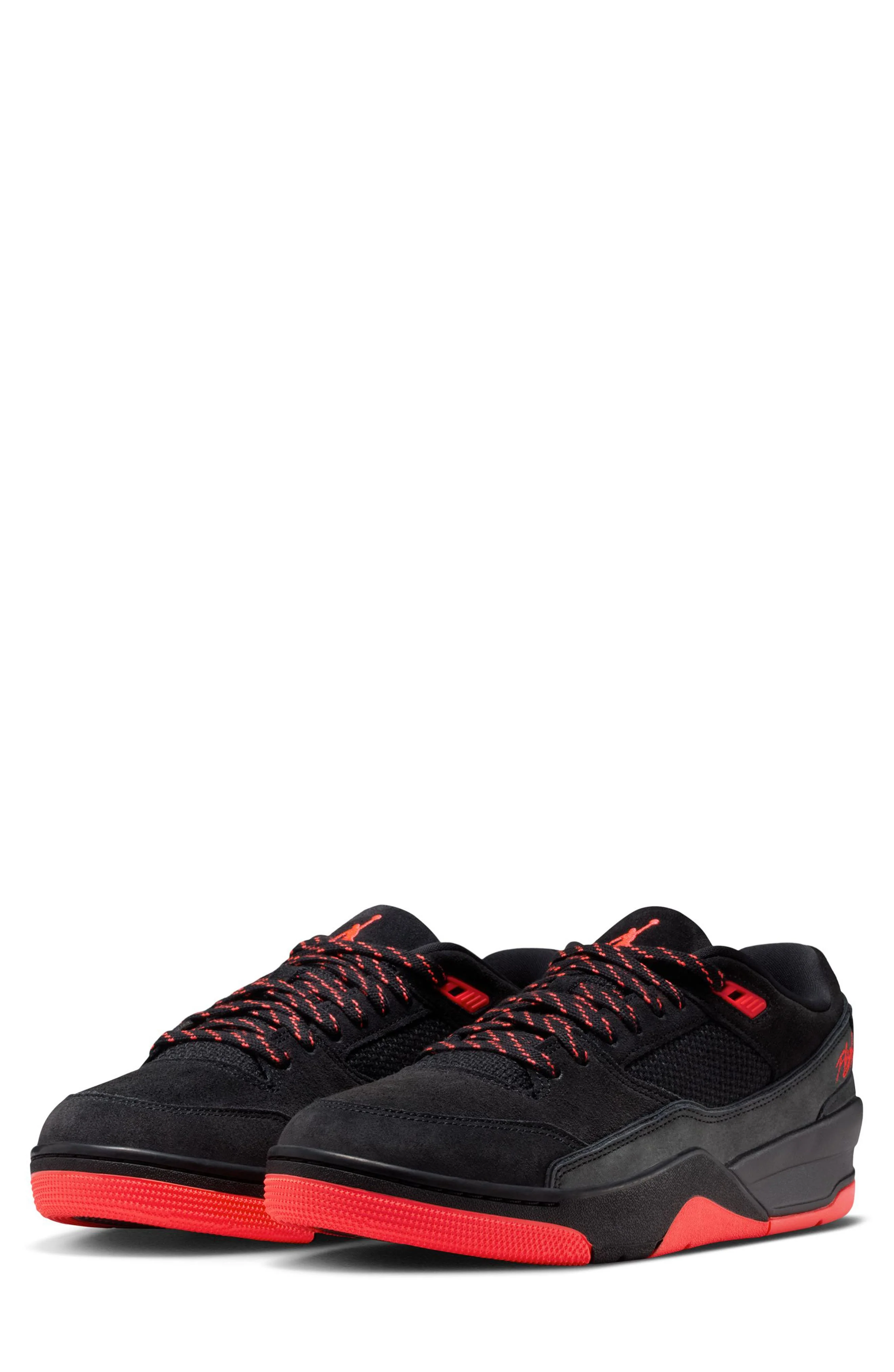 Jordan Flight Court Sneaker in Black/Infrared at Nordstrom - 1