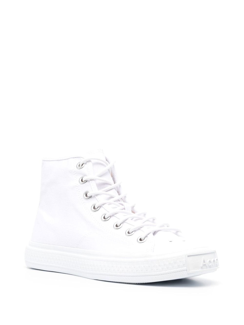 high-top lace-up fastening sneakers - 2