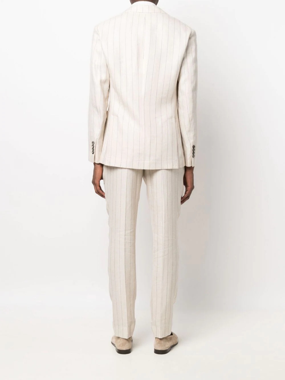 striped linen suit - 4