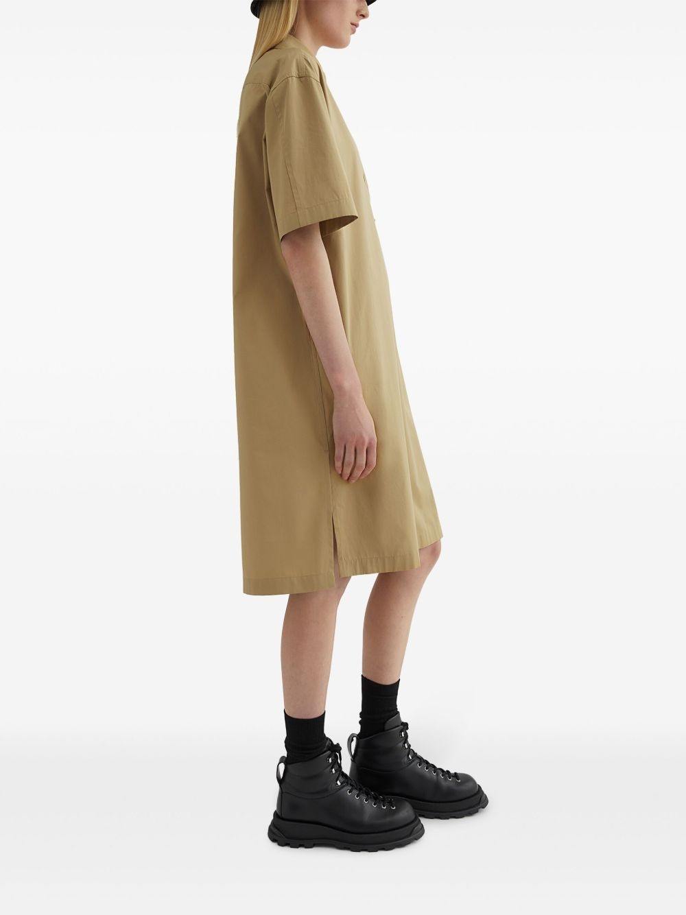 cotton shirt dress - 3