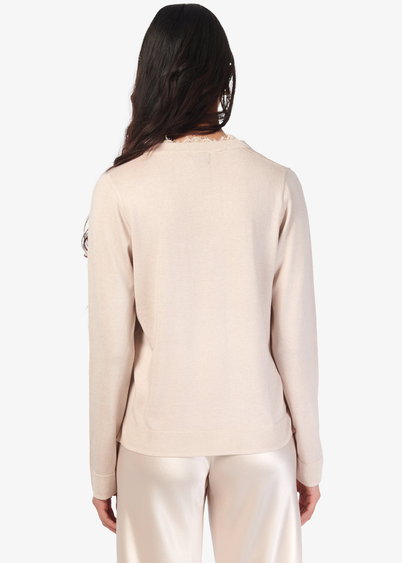 EDWINA SILK CASHMERE SWEATER OAT 4