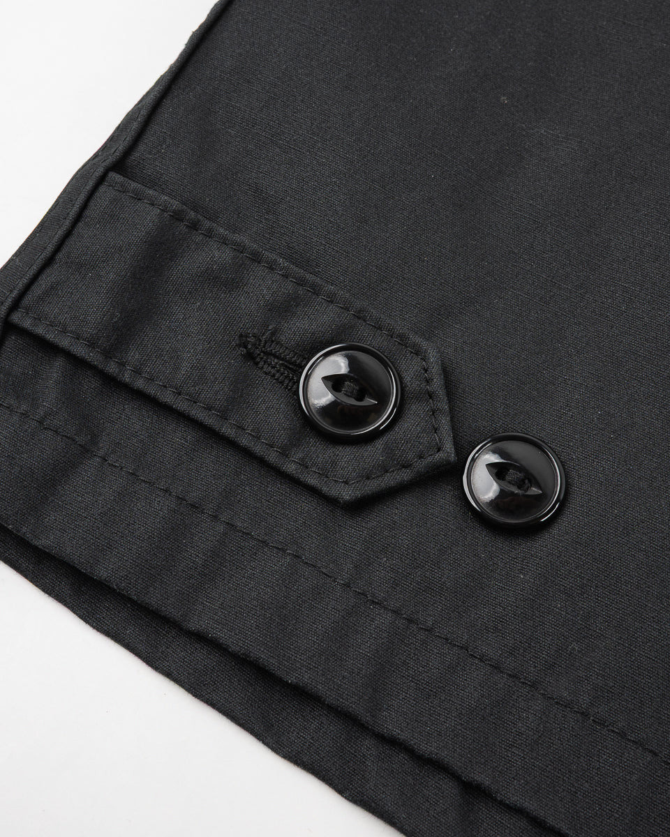 IHJ-145-BLK 7oz Rubber Wax Coated Windbreaker - Black - 15