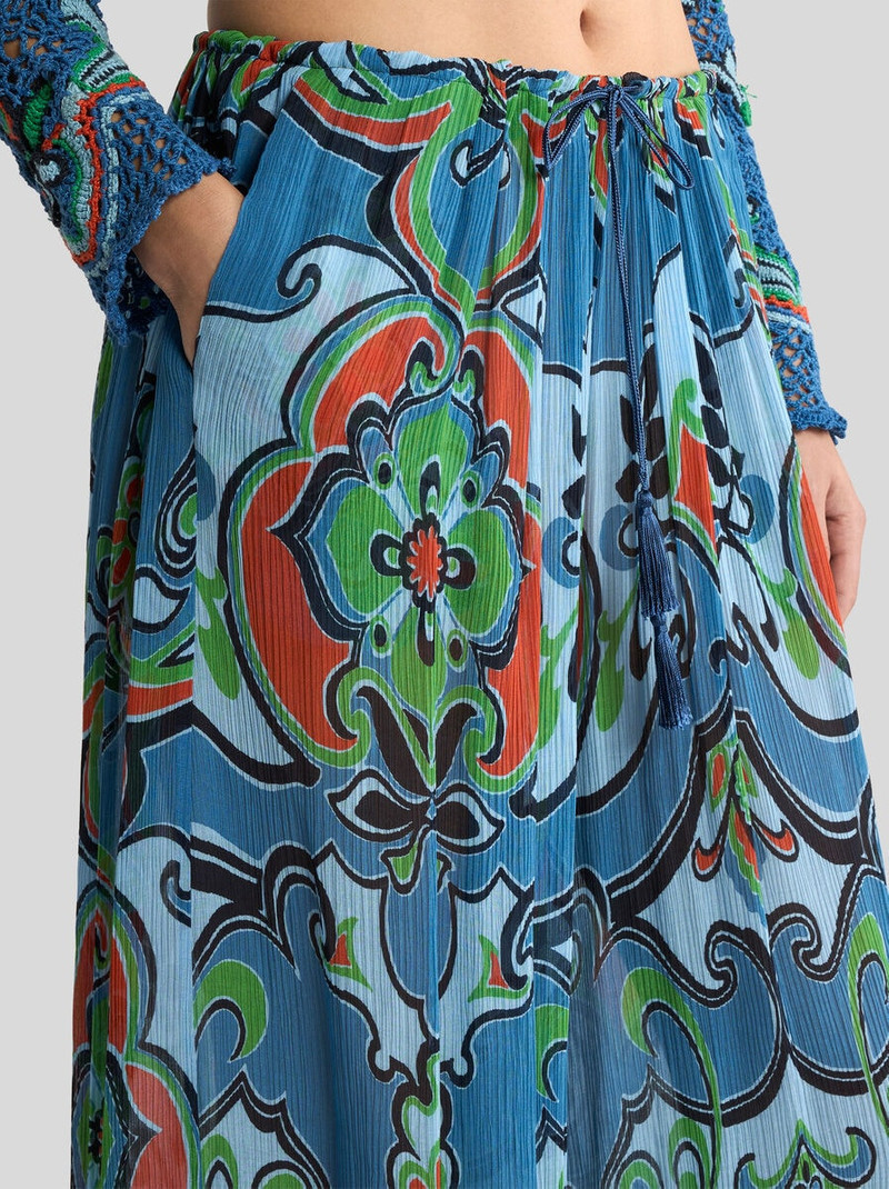 Etro WIDE-LEG TROUSERS WITH FLORAL MOTIF outlook