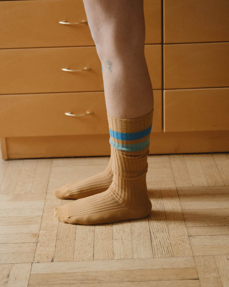 Race Knee Socks - Organic Cotton Rib 4