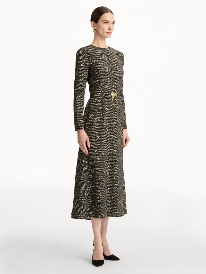 CHEVRON WOOL DRESS 4