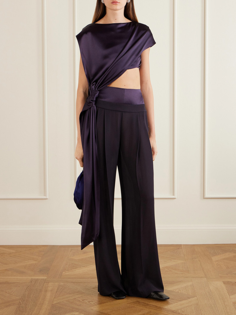 GALVAN Strata Crepe Straight-leg Pants outlook