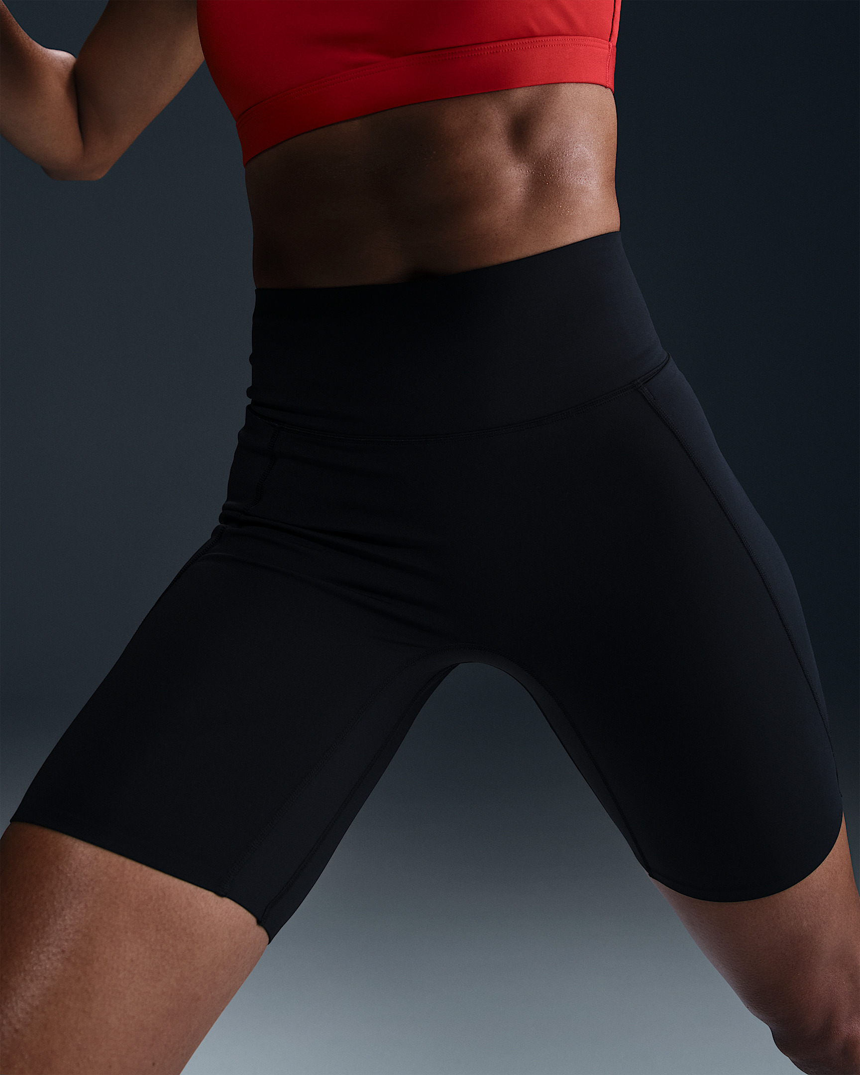 Nike Universa Women's Medium-Support High-Waisted 8" Biker Shorts with Pockets - 2