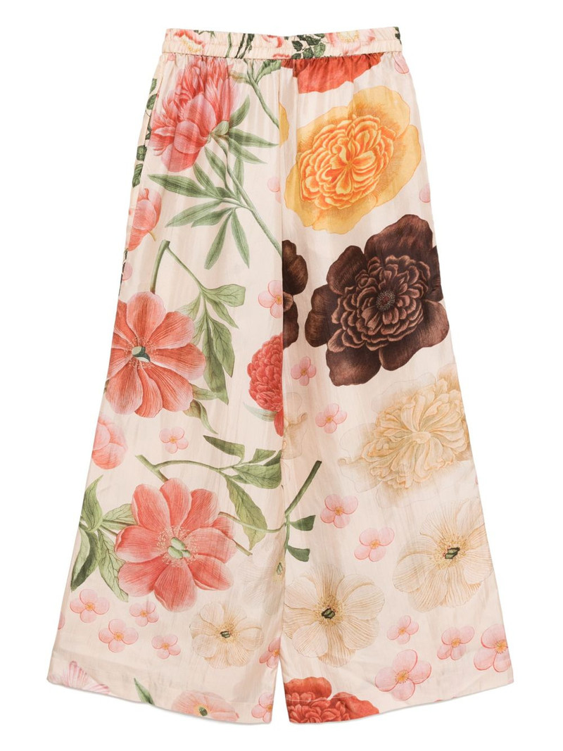BIYAN floral print cropped trousers outlook