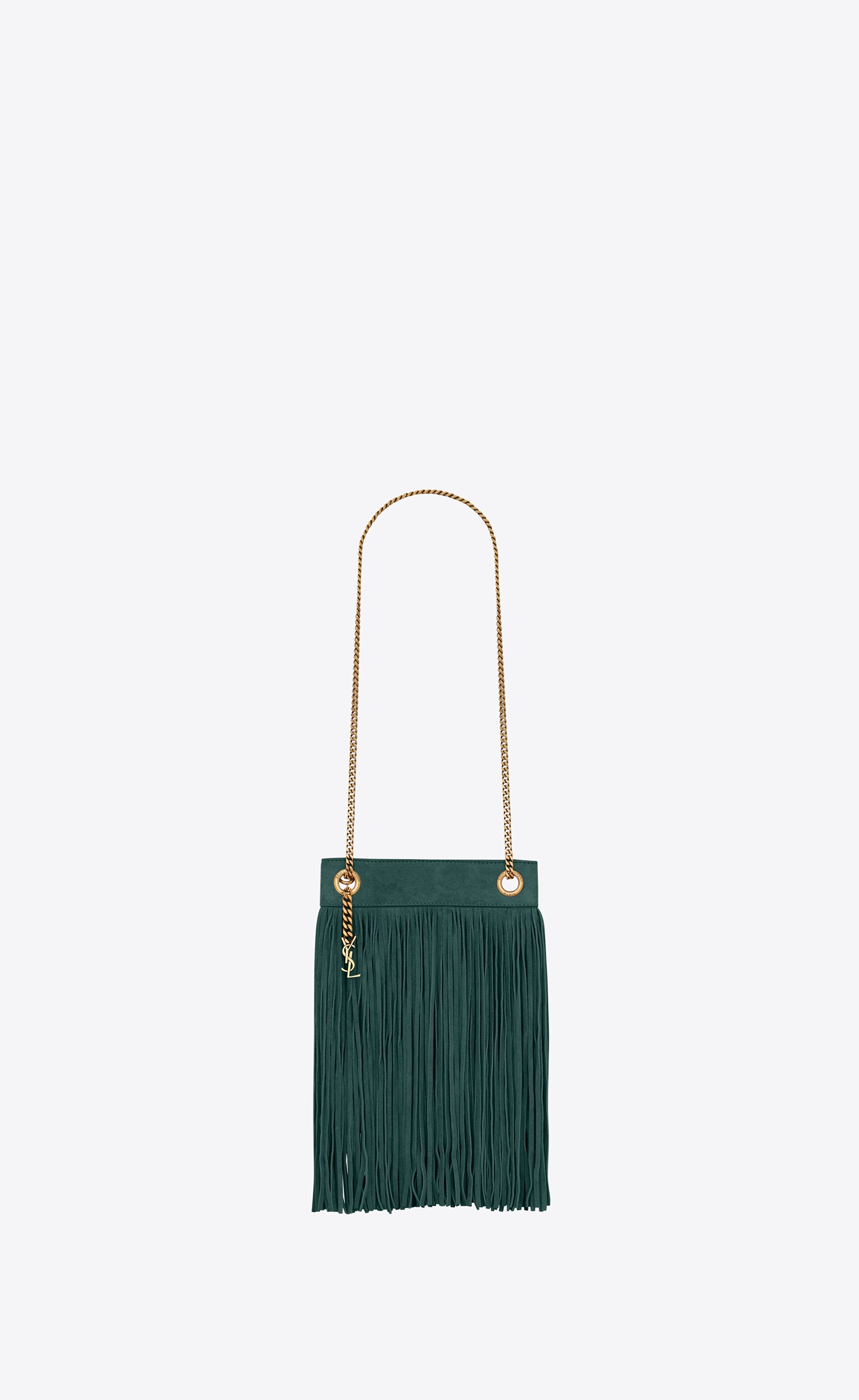 grace small chain bag in suede - 1