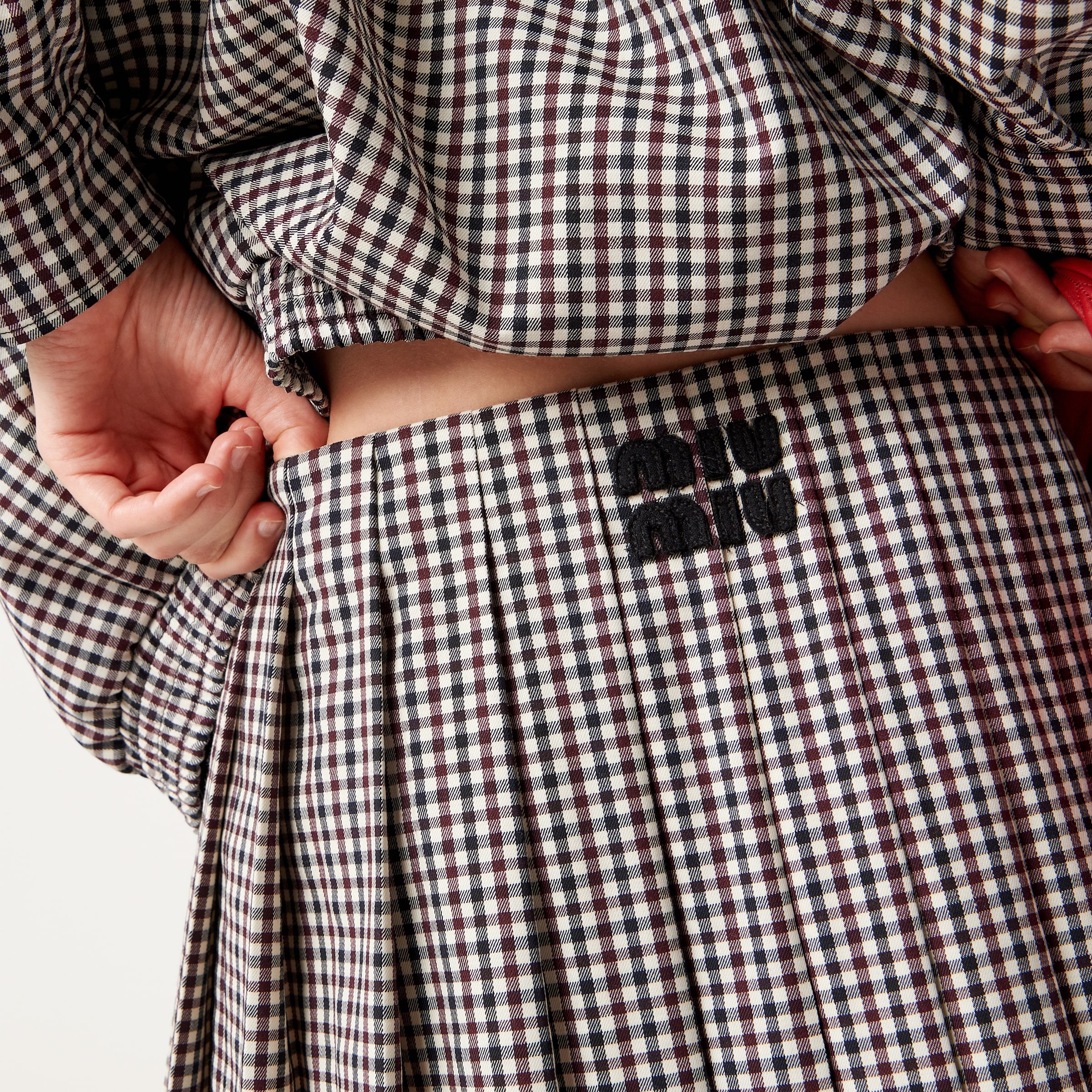 Miu Miu Gingham check skirt | REVERSIBLE