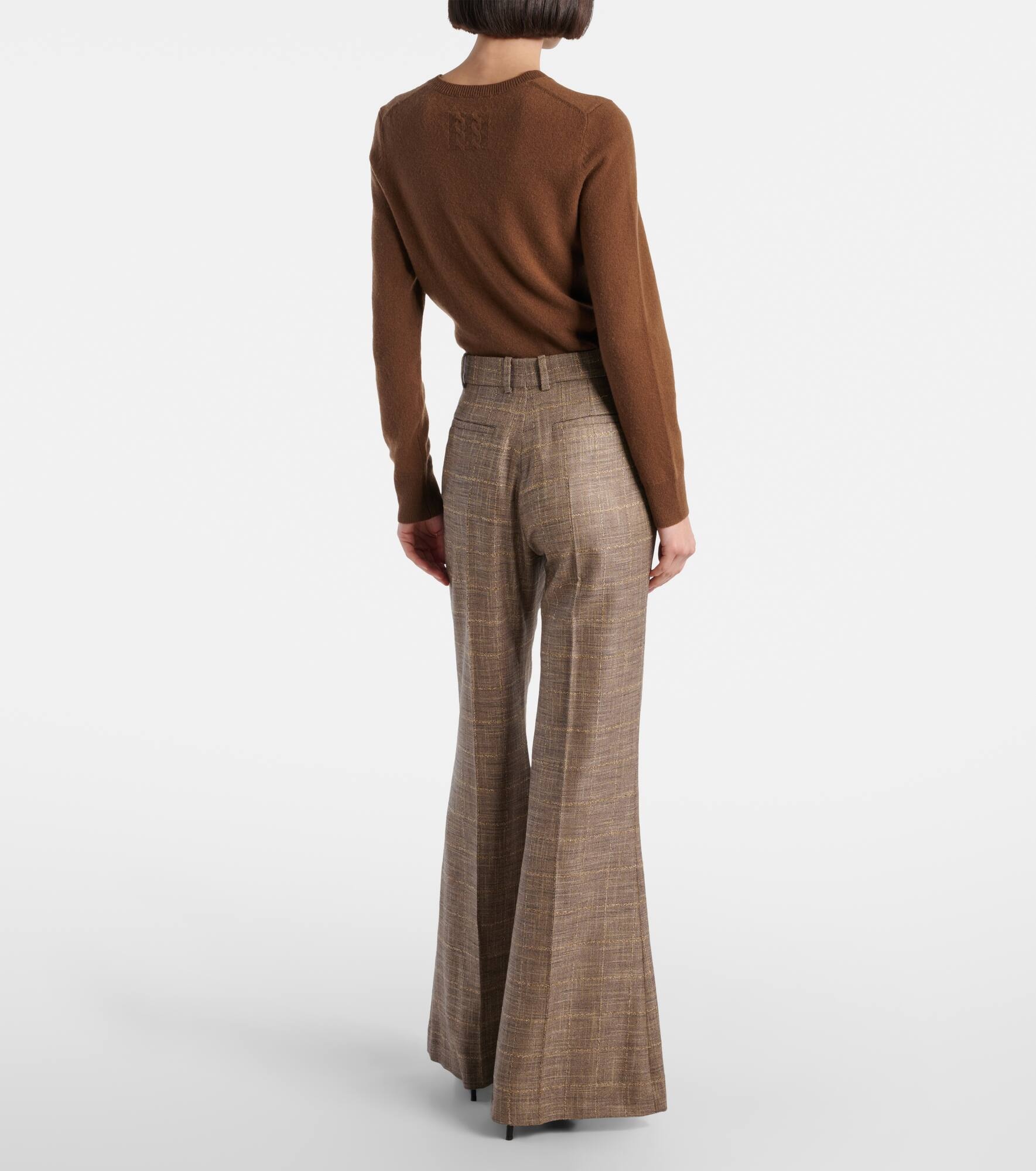 Stevens wool-blend flared pants - 3
