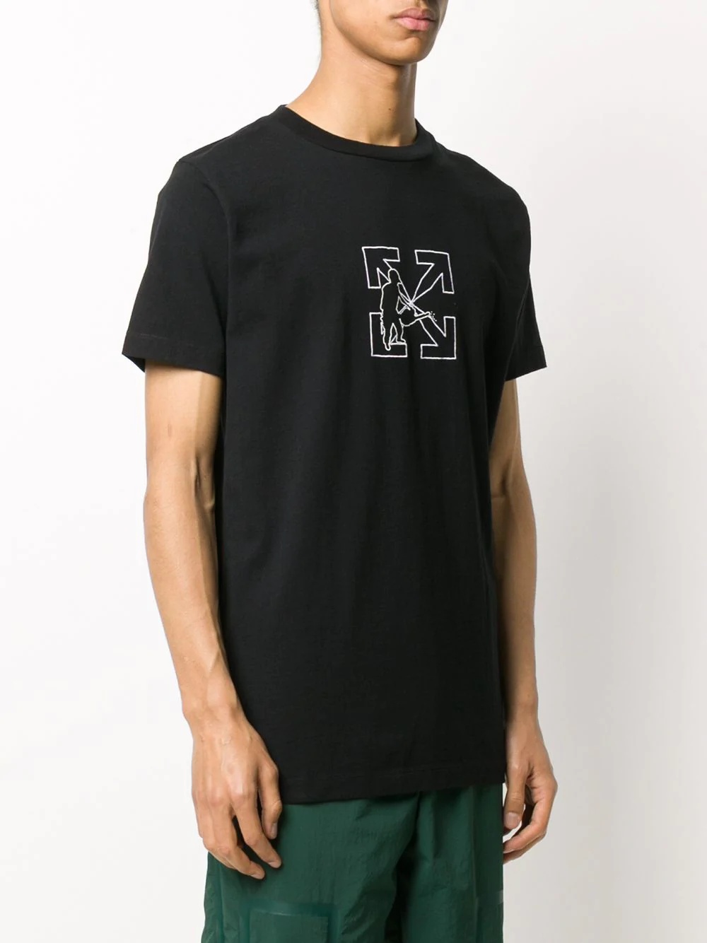 Worker embroidered T-shirt - 3