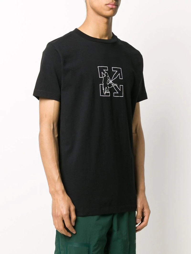 Worker embroidered T-shirt 3