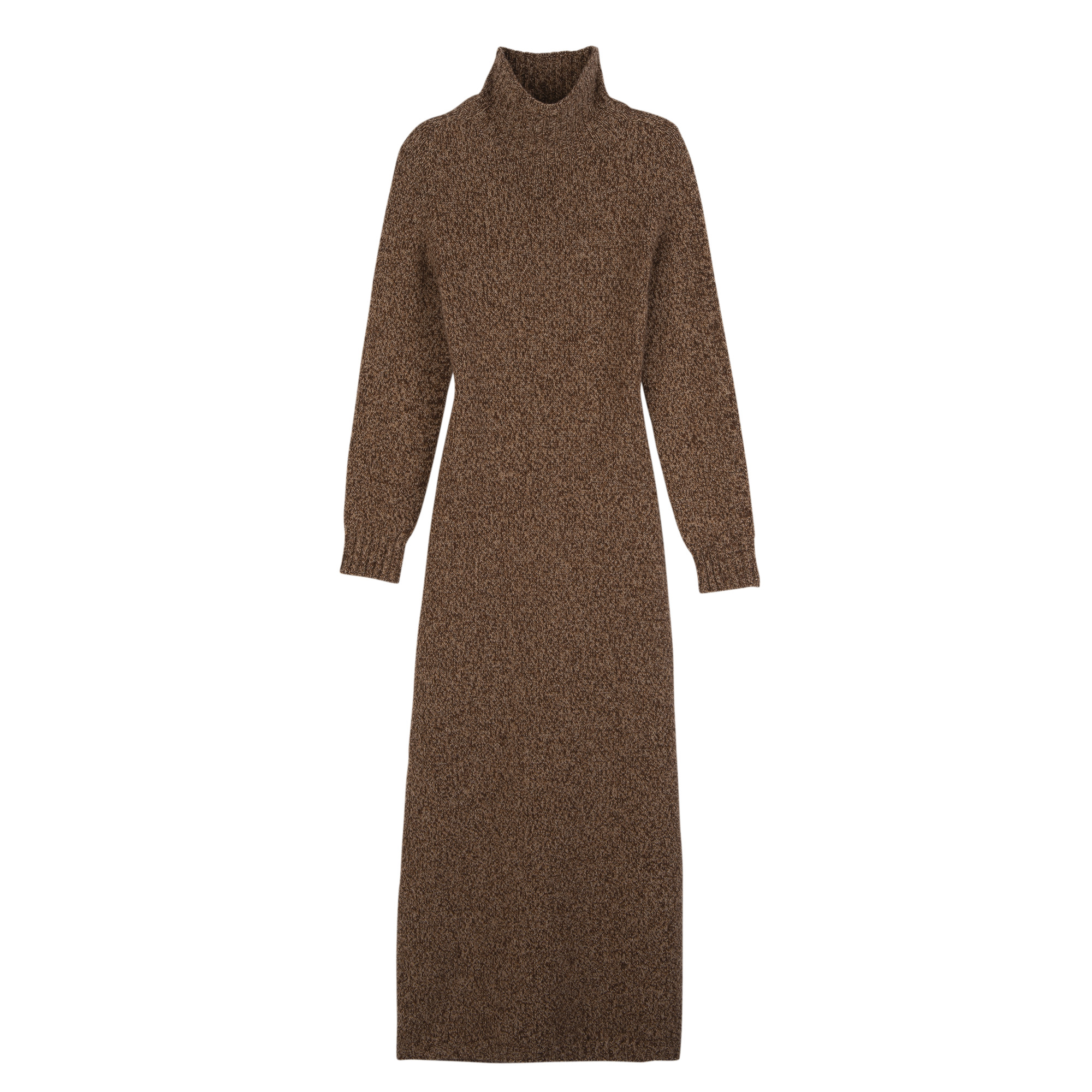 Long dress Chocolate - Knit - 1